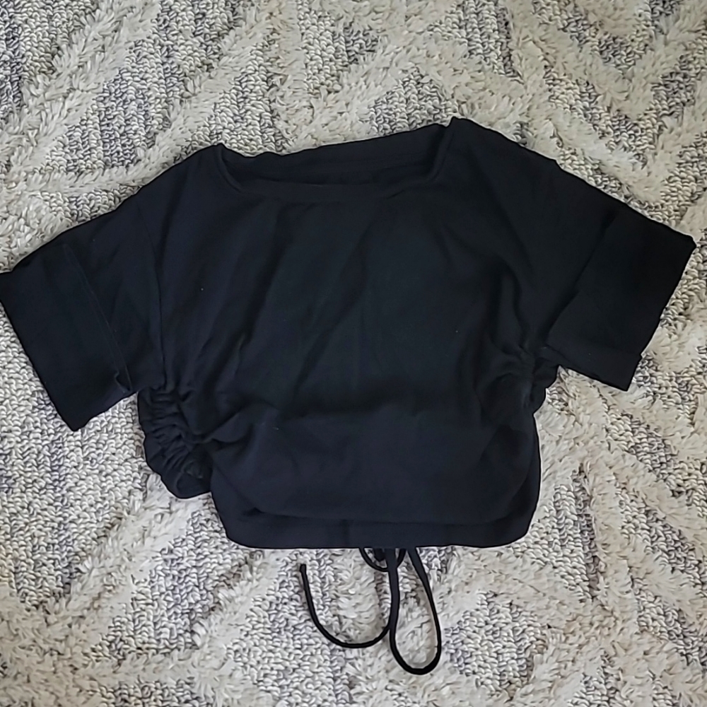 Black crop top